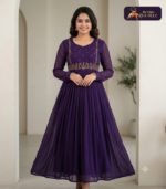 Georgette  With Lining Handwork Kurti 01