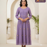 Mul Chendri  With lining Hand work kurti 01