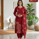 Pure dabhu cotton 3 piece set 01
