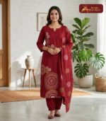 Pure dabhu cotton 3 piece set 01