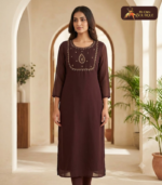 Handwork on Aari Work Kurthi 01