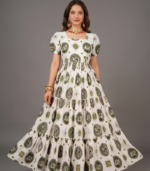 Kalamkari Print Gown