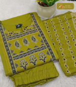 Pure dabhu cotton 3 piece set 06 - Image 2
