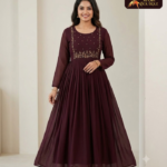 Georgette  With Lining Handwork Kurti 03