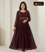 Georgette  With Lining Handwork Kurti 03