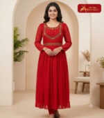 Georgette  With Lining Handwork Kurti 08