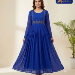 Georgette  With Lining Handwork Kurti 04