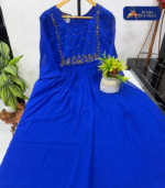 Georgette  With Lining Handwork Kurti 04 - Image 4