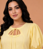 Pastel Yellow Midi Dress - Image 3