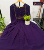 Georgette  With Lining Handwork Kurti 01 - Image 4