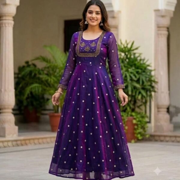 Handwork space silk Aline Kurti 02