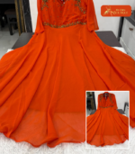 Hand work Umbrella Maxi with Dupatta 01 - Image 4