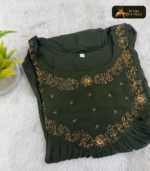 Georgette  With Lining Handwork Kurti 05 - Image 2