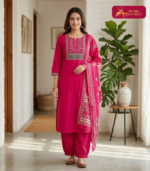 Pure dabhu cotton 3 piece set 05