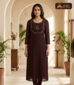 Handwork on Aari Work Kurthi 02