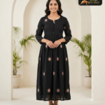 Mul Chendri  With lining Hand work kurti 02