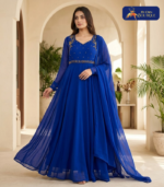 Hand work Umbrella Maxi with Dupatta 02