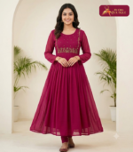 Georgette  With Lining Handwork Kurti 02