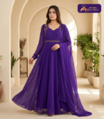 Hand work Umbrella Maxi with Dupatta 03