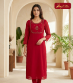 Handwork on Aari Work Kurthi 04