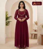 Georgette  With Lining Handwork Kurti 07